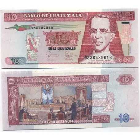 Prix Bas Billet de collection Guatemala Pk N° 111 - 10 Quetzal