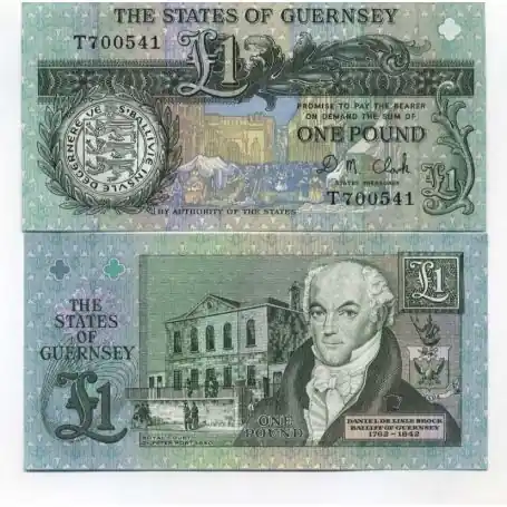 Nouvel Arrivage Billets collection Guernesey Pk N° 52 - 1 Pound