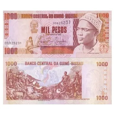 Billets collection Guinee Bissau Pk N° 13 - 1000 Pesos Jusqu’à Épuisement Des Stocks