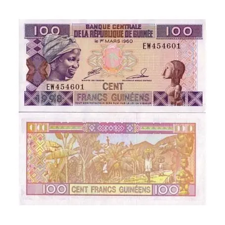 Billet de collection Guinee Francaise Pk N° 35 - 100 Francs Paiement Sécurisé