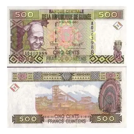 Commander Maintenant Billets de banque Guinee Francaise Pk N° 36 - 500 Francs