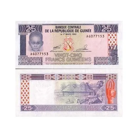 Prix Réduit Billets banque Guinee Francaise Pk N° 28 - 25 Francs