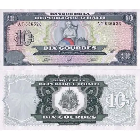 Paiement Sécurisé Billets collection Haiti Pk N° 256 - 10 Gourdes