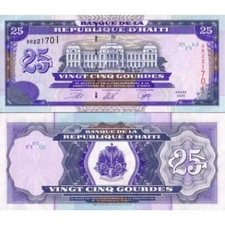 Petit Prix Billets banque Haiti Pk N° 266 - 25 Gourdes