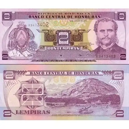 Authentique Billets banque Honduras Pk N° 89 - 1 Lempira