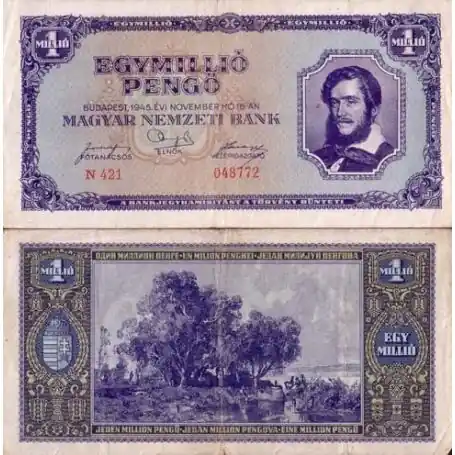 Billets collection Hongrie Pk N° 122 - 1000000 Pengo En Vogue