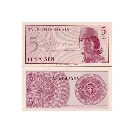 Acheter En Ligne Billets collection Indonesie Pk N° 90 - 1 Sen