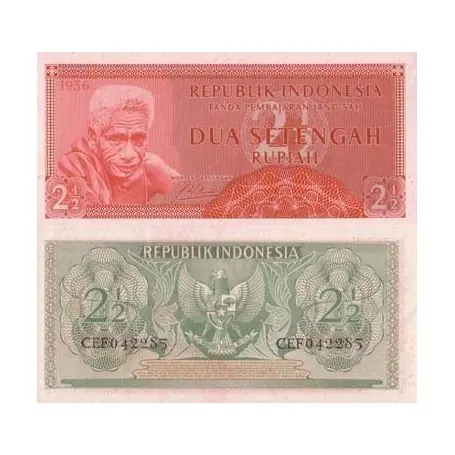 Top Qualité Billets banque Indonesie Pk N° 75 - 2/1/2 Rupiah
