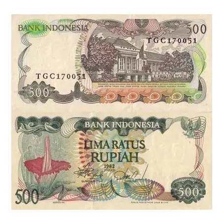 Billet de collection Indonesie Pk N° 121 - 500 Rupiah Premium
