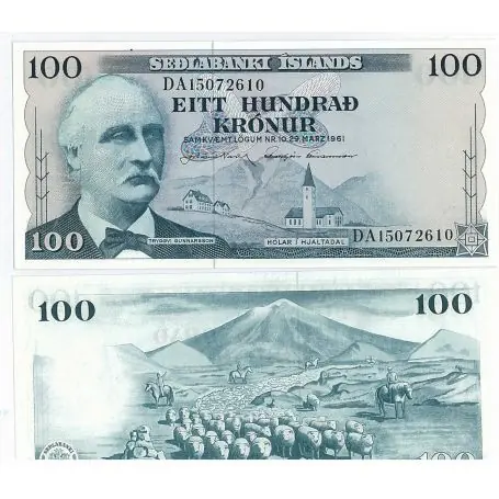 Vente Flash Billet de collection Islande Pk N° 44 - 100 Kronur