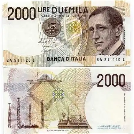 Billets banque Italie Pk N° 115 - 2000 Lire Haute Qualité