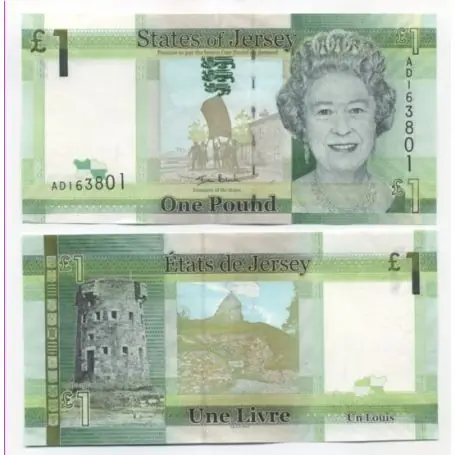 Billets de banque Jersey Pk N° 32 - 1 Pound Expédition Rapide