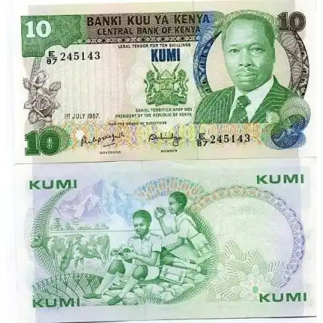 Billets banque Kenya Pk N° 20 - 10 Shilling Prix Promo