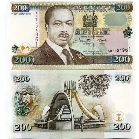 Billets collection Kenya Pk N° 38 - 200 Shilling Livraison Express