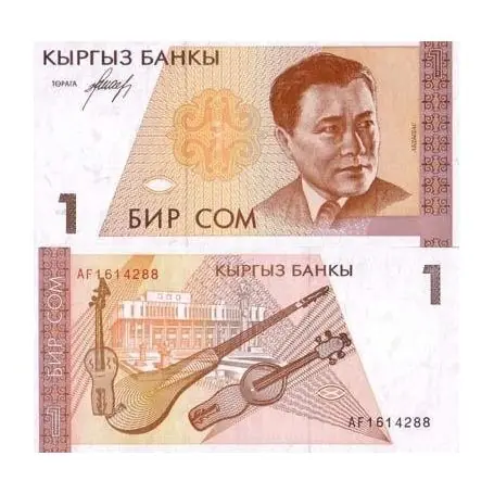 Billets de banque Kirghizstan Pk N° 7 - 1 Som Tendance