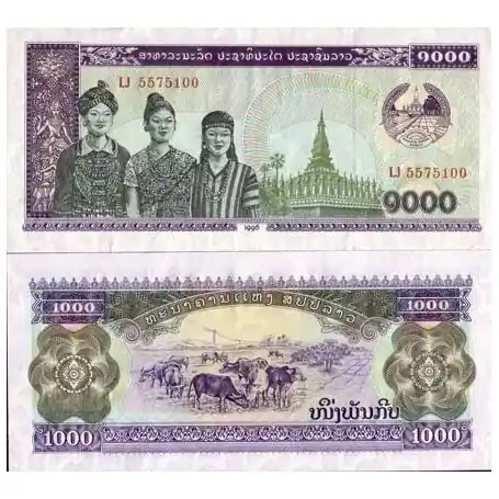 Billet de collection Laos Pk N° 32 - 1000 Kip Bon Marché