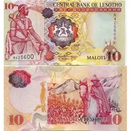 Édition Limitée Billets banque Lesotho Pk N° 21 - 10 Maloti