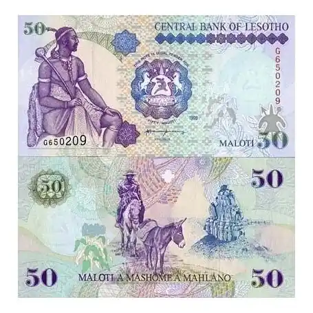 Top Qualité Billets collection Lesotho Pk N° 17 - 50 Maloti
