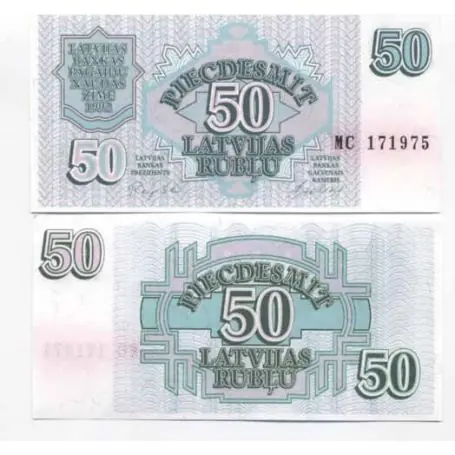 Commande En Gros Billet de collection Lettonie Pk N° 40 - 50 Rubli