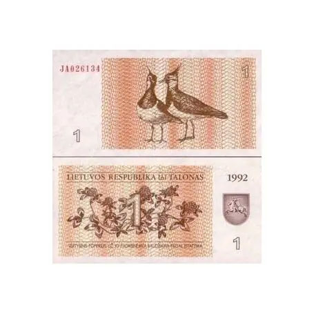 Billets collection Lituanie Pk N° 39 - 1 Talonas Marque
