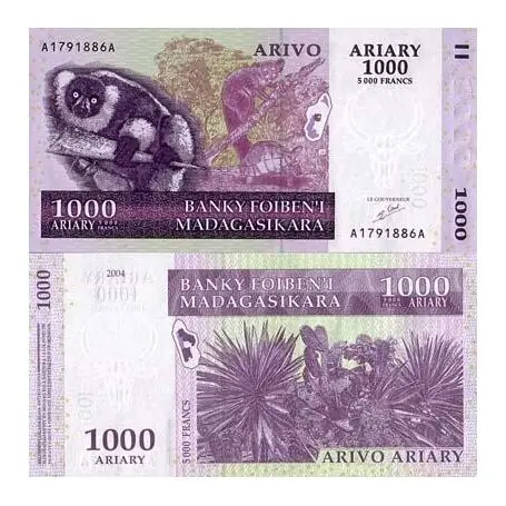 Billets collection Madagascar Pk N° 89 - 1000 Francs Offre Spéciale