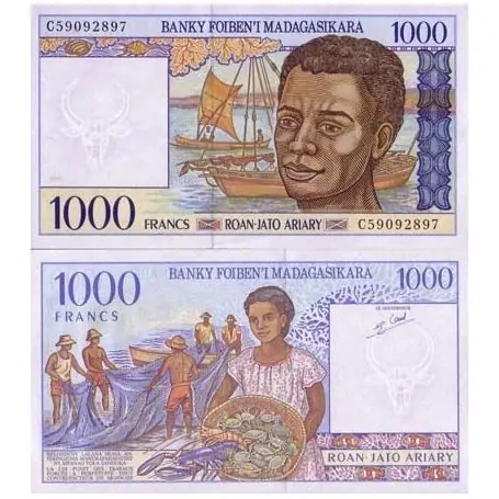 Offre Exclusive Billets banque Madagascar Pk N° 76 - 1000 Francs