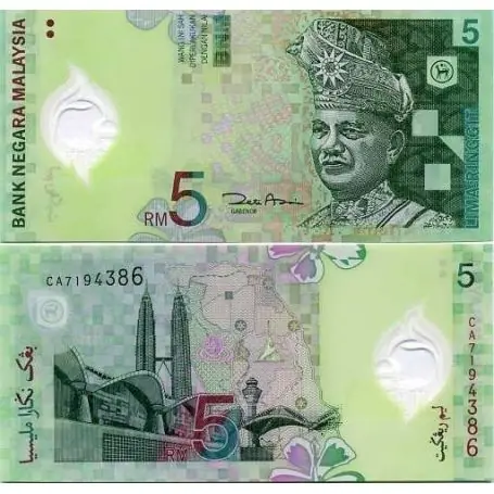 Livraison Express Billets collection Malaisie Pk N° 47 - 5 Ringgit