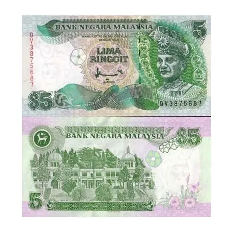 En Vogue Billet de collection Malaisie Pk N° 35 - 5 Ringgit