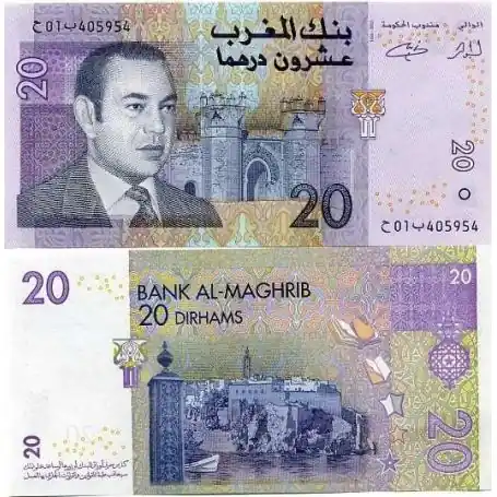 Billets collection MAROC Pk N° 68 - 20 Dirhams Nouvelle Collection