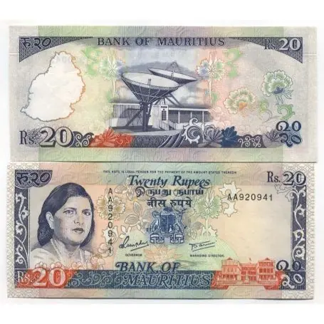 Nouvel Arrivage Billets de banque Maurice Pk N° 36 - 20 Ruppees