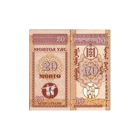 Billets collection Mongolie Pk N° 50 - 20 Mongo Achetez Aujourd’hui