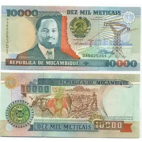 Billet de collection Mozambique Pk N° 137 - 10000 Meticais Retour Gratuit