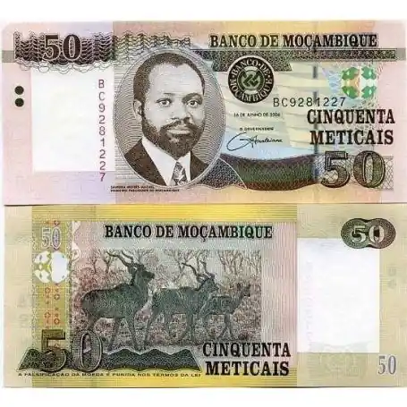 Offre Exclusive Billets de banque Mozambique Pk N° 144 - 50 Meticais