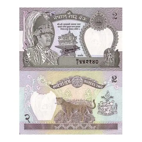 En Vogue Billets banque Nepal Pk N° 29 - 2 Rupees