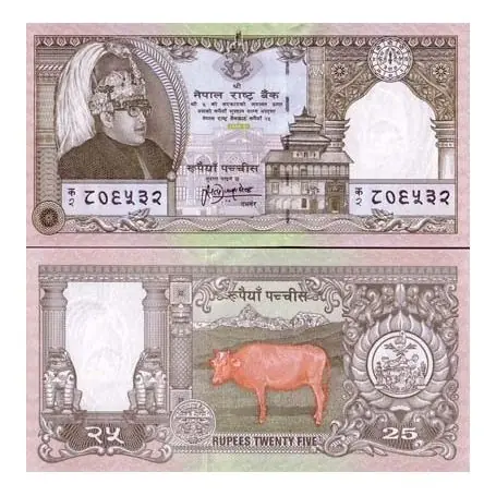 Commande En Gros Billets de banque Nepal Pk N° 41 - 25 Ruppee