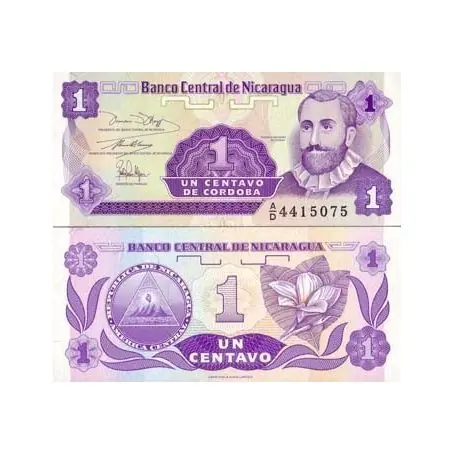 Billets de banque Nicaragua Pk N° 167 - 1 Centavo Acheter En Ligne