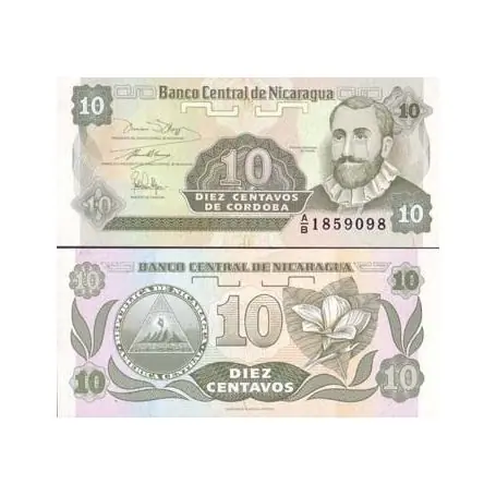 Édition Limitée Billet de banque Nicaragua Pk N° 169 - 10 Centavo