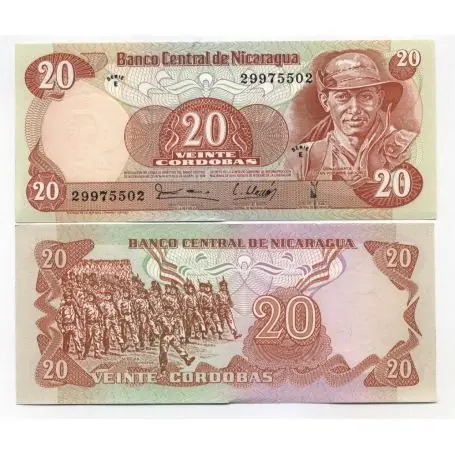 Remise Billet de collection Nicaragua Pk N° 135 - 20 Cordoba