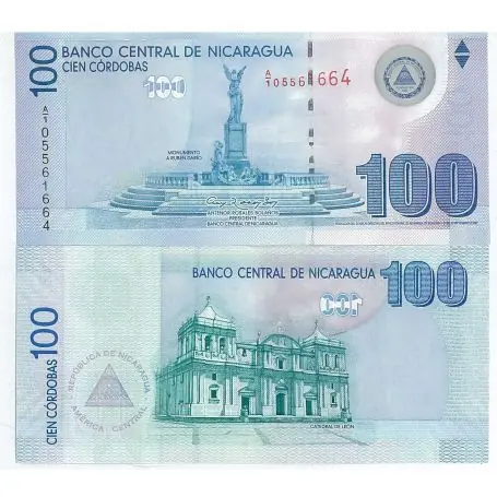 Solde Billets collection Nicaragua Pk N° 204 - 100 Cordobas