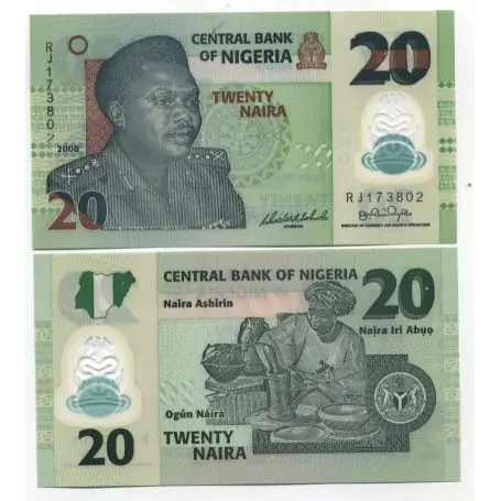 Marque Billet de collection Nigeria Pk N° 34 - 20 Naira