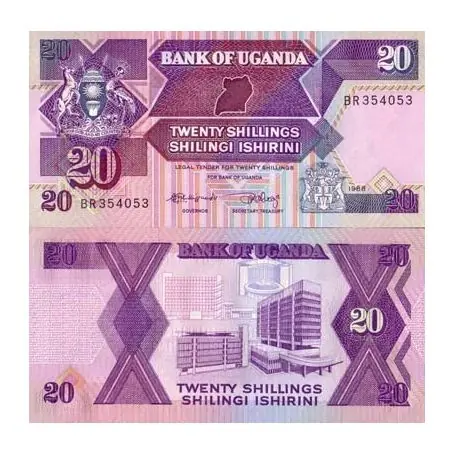 Affaire À Saisir Billet de collection Ouganda Pk N° 29 - 20 Shillings