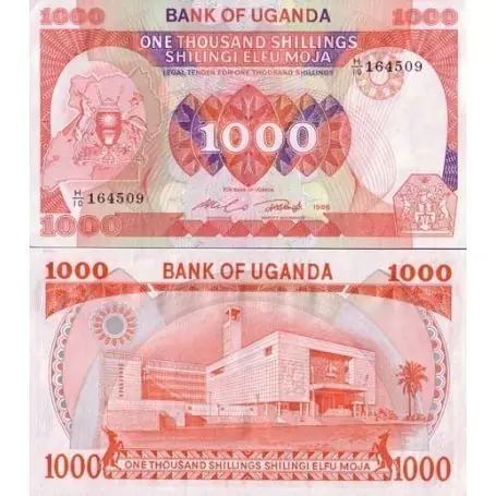 Billets collection Ouganda Pk N° 26 - 1000 Shilling Soldes