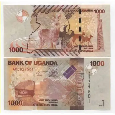 Billet de banque Ouganda Pk N° 49 - 1000 Shilling Bon Marché