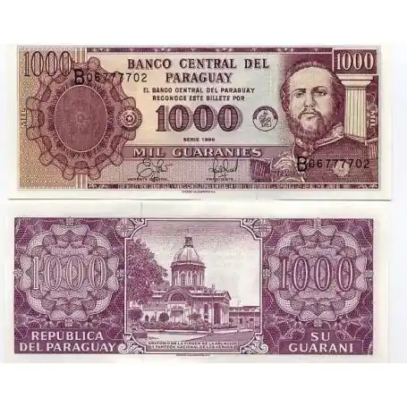 Livraison Express Billet de collection Paraguay Pk N° 214 - 1000 Guaranis