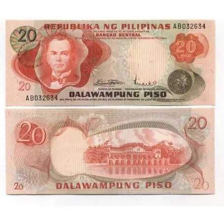 Commander Maintenant Billets de banque PHILIPPINES Pk N° 155 - 20 Pesos