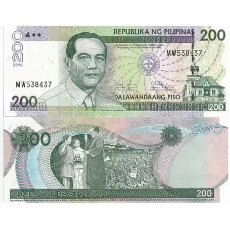 Bon Marché Billet de banque Philippines Pk N° 195 - 200 Pesos