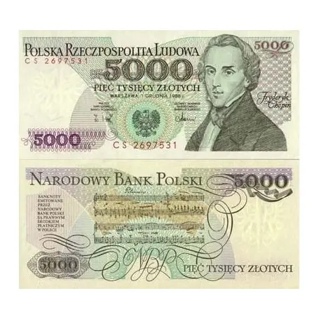 Billets collection Pologne Pk N° 150 - 5000 Zlotych Offre Du Jour