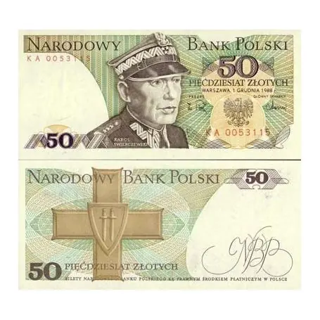 Produit De Marque Billet de banque Pologne Pk N° 142 - 50 Zlotych