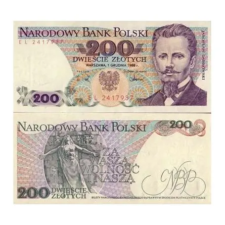 Billets de banque Pologne Pk N° 144 - 200 Zlotych Promotion