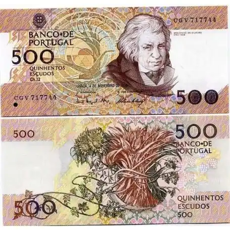 En Vogue Billet de banque PORTUGAL Pk N° 180 - 500 ECCUDOS